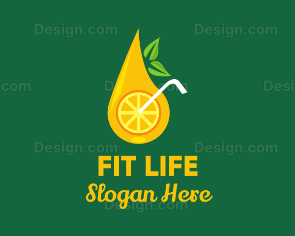 Citrus Fruit Drink Logo