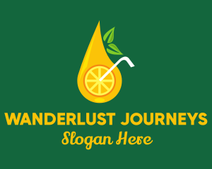 Citrus Fruit Drink Logo