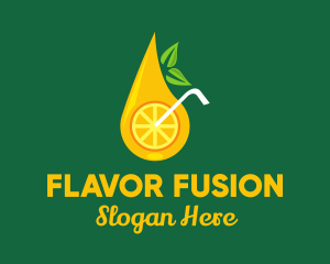 Citrus Fruit Drink logo design