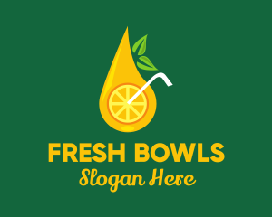 Citrus Fruit Drink logo design