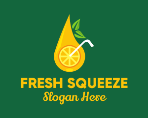 Citrus Fruit Drink logo design