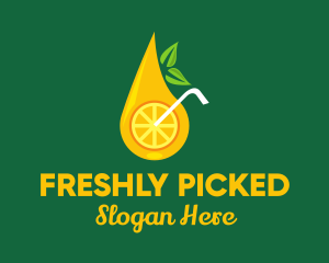 Citrus Fruit Drink logo design