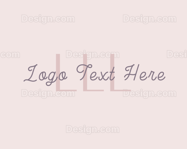 Feminine Beauty Handwritten Logo