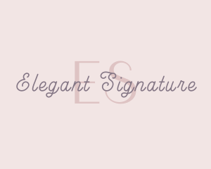 Feminine Beauty Handwritten logo design