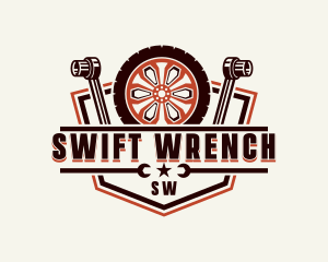 Wrench Automotive Mechanic logo design