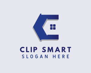 Real Estate House Letter C logo design