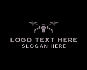 Drone - Flying Drone Videographer logo design