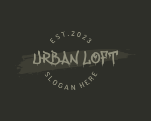 Graffiti Paint Urban logo design