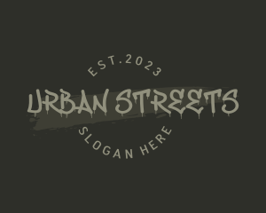 Graffiti Paint Urban logo design