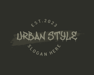 Graffiti Paint Urban logo design