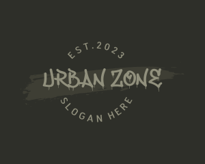 Graffiti Paint Urban logo design