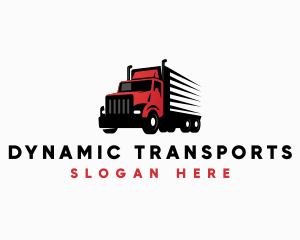 Transport Delivery Truck logo design