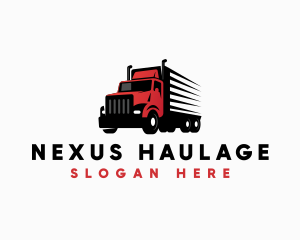 Transport Delivery Truck logo design