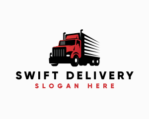 Transport Delivery Truck logo design