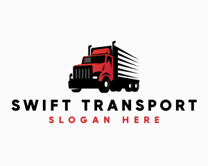 Transport Delivery Truck logo design