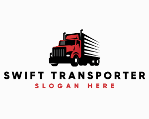 Transport Delivery Truck logo design