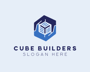 Hands Cube Software  logo design