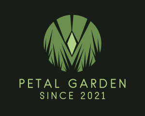 Grass Landscaping Badge  logo design