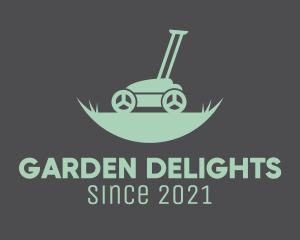 Grass Lawn Mower logo design