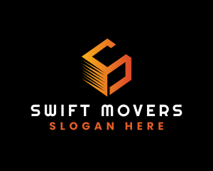 Logistics Box Mover logo design