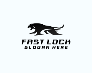 Fast Panther Animal logo design