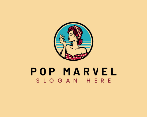 Fashion Pinup Girl logo design