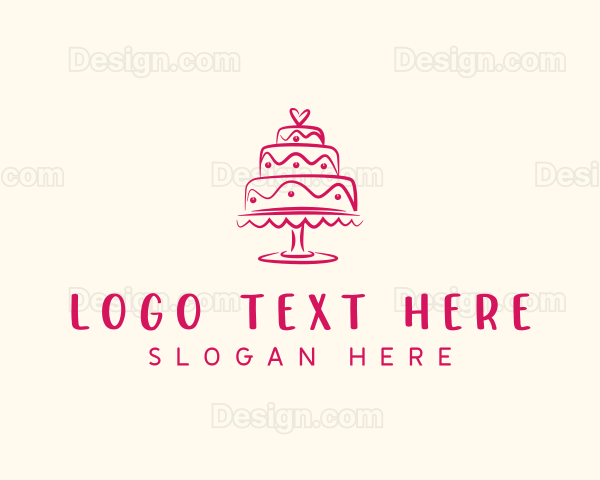 Sweet Dessert Cake Logo