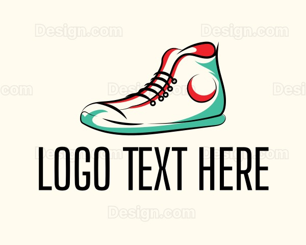 Hipster Sneakers Shoes Logo