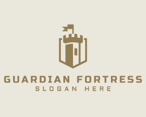 Medieval Tower Fortress logo design