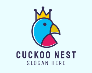 Creative Crown Bird  logo design