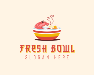 Shrimp Bowl Dining logo design