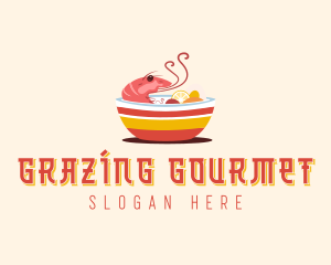 Shrimp Bowl Dining logo design