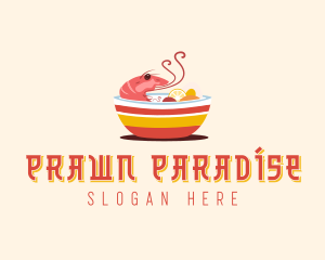 Shrimp Bowl Dining logo design