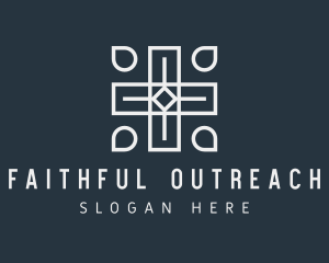 Religious Chapel Crucifix logo design