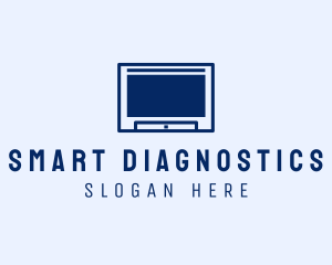 Minimalist Smart TV  logo design