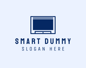 Minimalist Smart TV  logo design