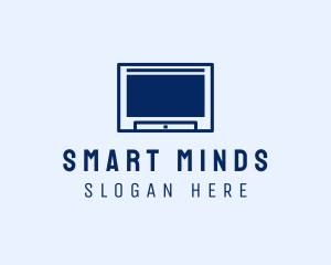 Minimalist Smart TV  logo design