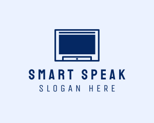 Minimalist Smart TV  logo design