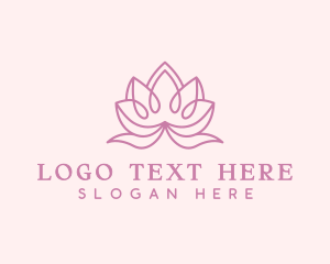 Lotus Flower Lineart Logo