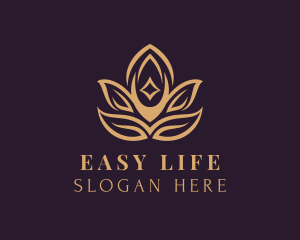 Lotus Leaf Spa logo design