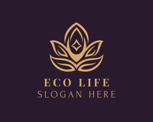 Lotus Leaf Spa logo design