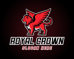 Red Griffin Mascot logo design