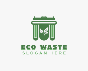 Garbage Trash Bin logo design