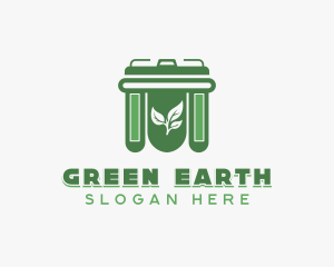 Garbage Trash Bin logo design