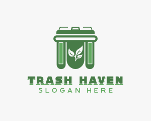 Garbage Trash Bin logo design