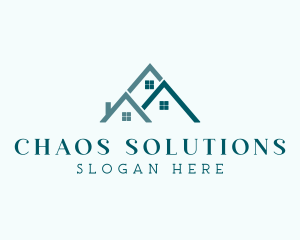 Residential Housing Roof  Logo