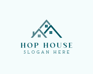 Residential Housing Roof  logo design