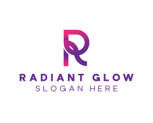 Gradient Modern Brand Letter R logo design