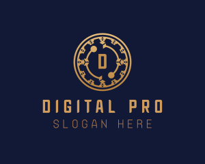 Digital Cryptocurrency Tech logo design