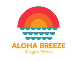Summer Ocean Sunset logo